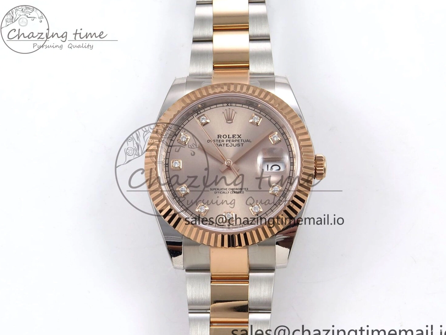 1:1 126331 Bracelet RG 904L DateJust Oyster SH3235（Gain on SS RG 41 Best Edition Steel Weight） Diamonds Dial ARF 0414